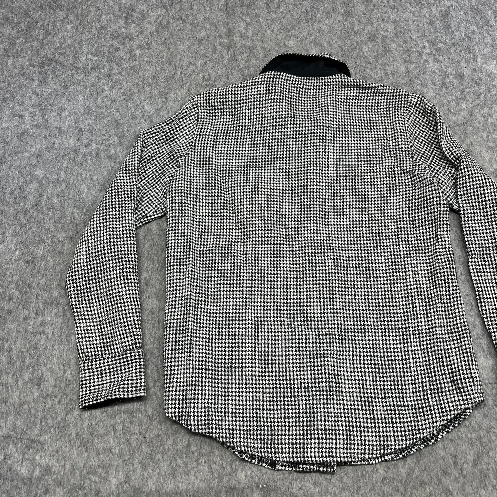 Abercrombie & Fitch Jacket Womens S Black Houndstooth Oversized Button Preppy‎